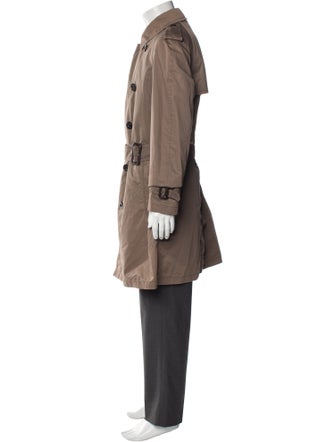 Burberry London Nova Check Pattern Trench Coat