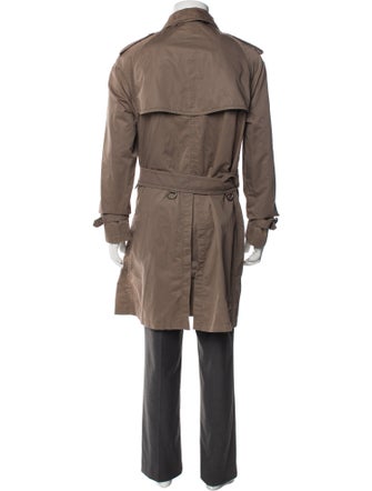 Burberry London Nova Check Pattern Trench Coat