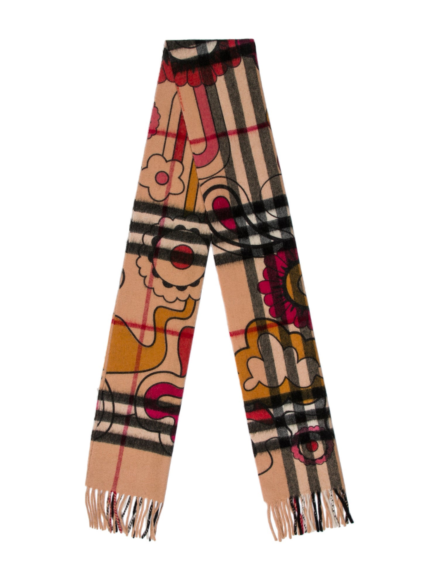 Burberry London Cashmere House Check Pattern Scarf