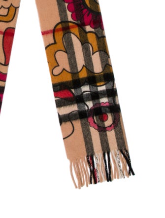Burberry London Cashmere House Check Pattern Scarf