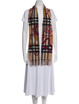 Burberry London Cashmere House Check Pattern Scarf