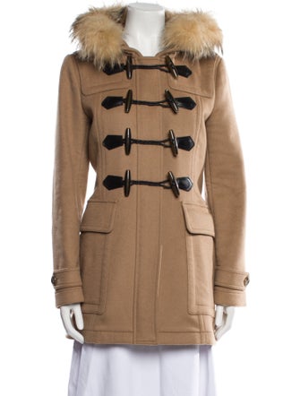 Burberry London Wool Fur Coat