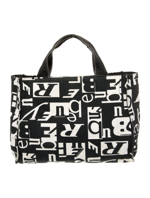 Burberry London Canvas Top Handle Bag