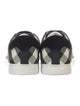 Burberry London House Check Pattern Leather Sneakers