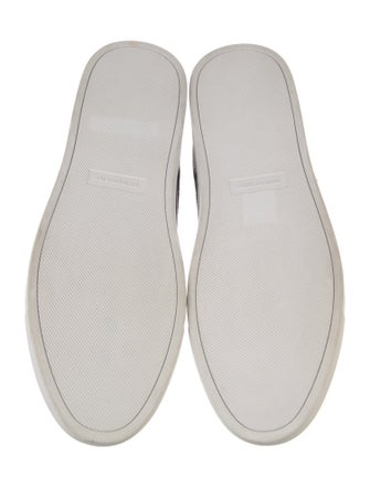 Burberry London House Check Pattern Leather Sneakers