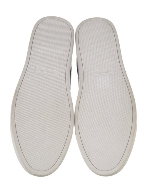 Burberry London House Check Pattern Leather Sneakers