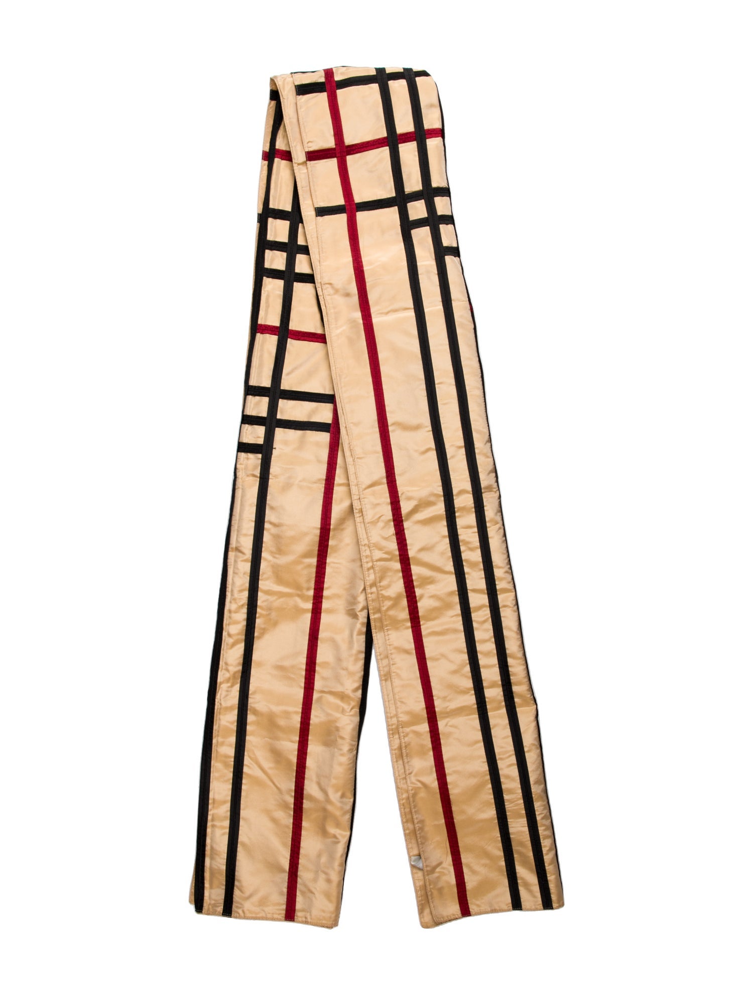 Burberry London Silk Plaid Print Scarf