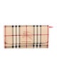Burberry London Haymarket Check Pattern Printed Continental Wallet