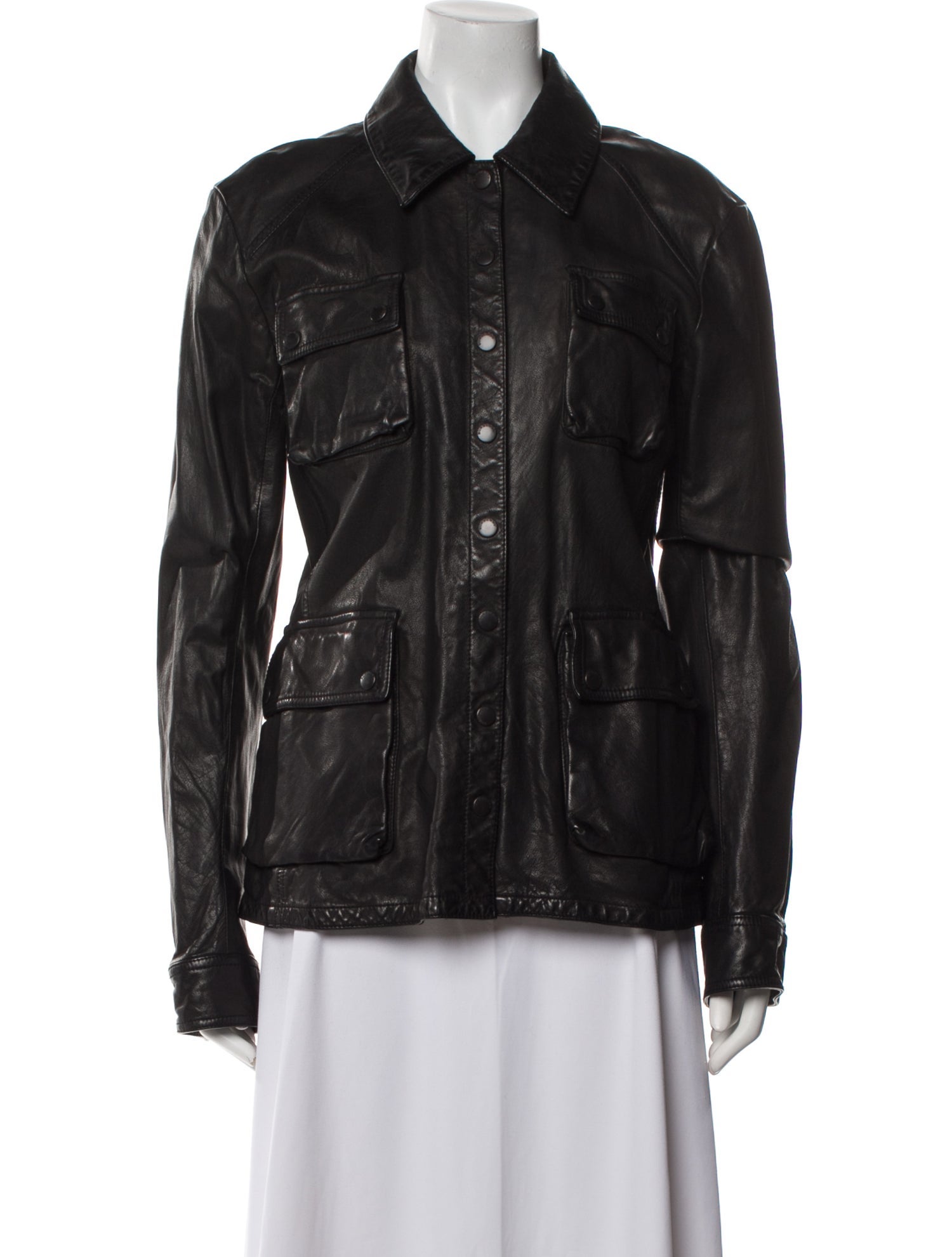 Burberry London Leather Utility Jacket