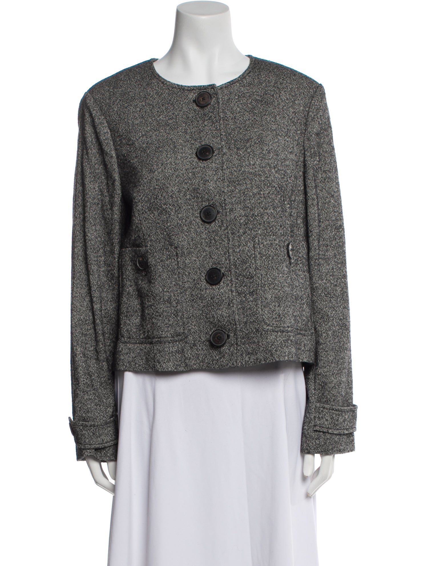 Burberry London Wool Tweed Pattern Jacket