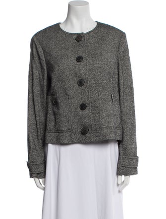 Burberry London Wool Tweed Pattern Jacket