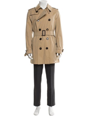 Burberry London Nova Check Pattern Trench Coat