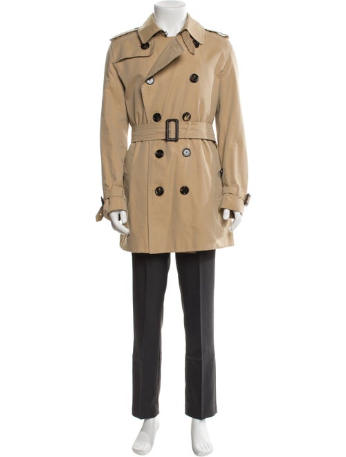 Burberry London Nova Check Pattern Trench Coat