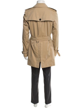 Burberry London Nova Check Pattern Trench Coat
