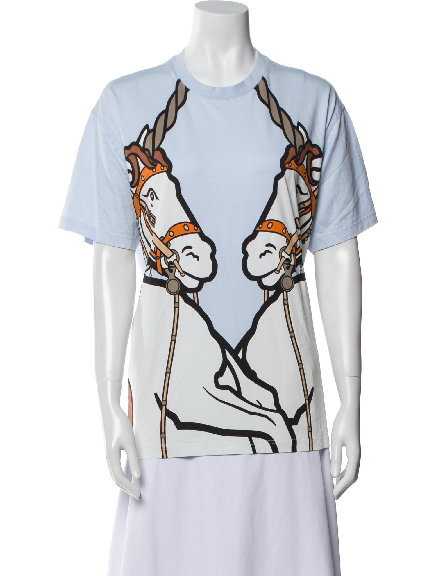 Burberry London Graphic Print Crew Neck T-Shirt