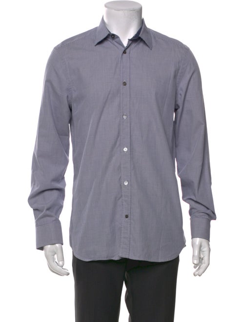 Burberry London House Check Pattern Long Sleeve Dress Shirt
