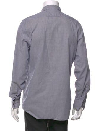 Burberry London House Check Pattern Long Sleeve Dress Shirt