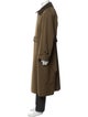 Burberry London House Check Pattern Wool Trench Coat