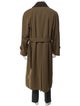 Burberry London House Check Pattern Wool Trench Coat