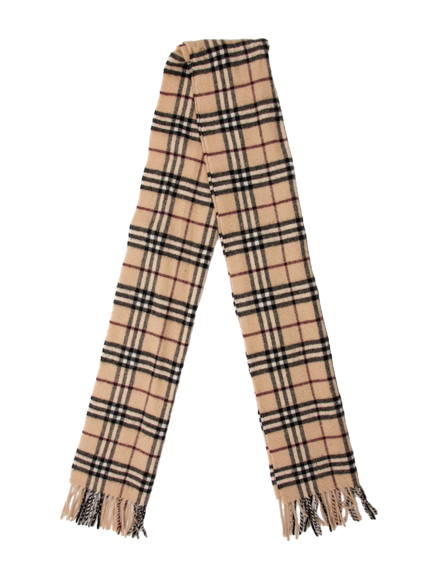 Burberry London Lambswool Nova Check Pattern Scarf