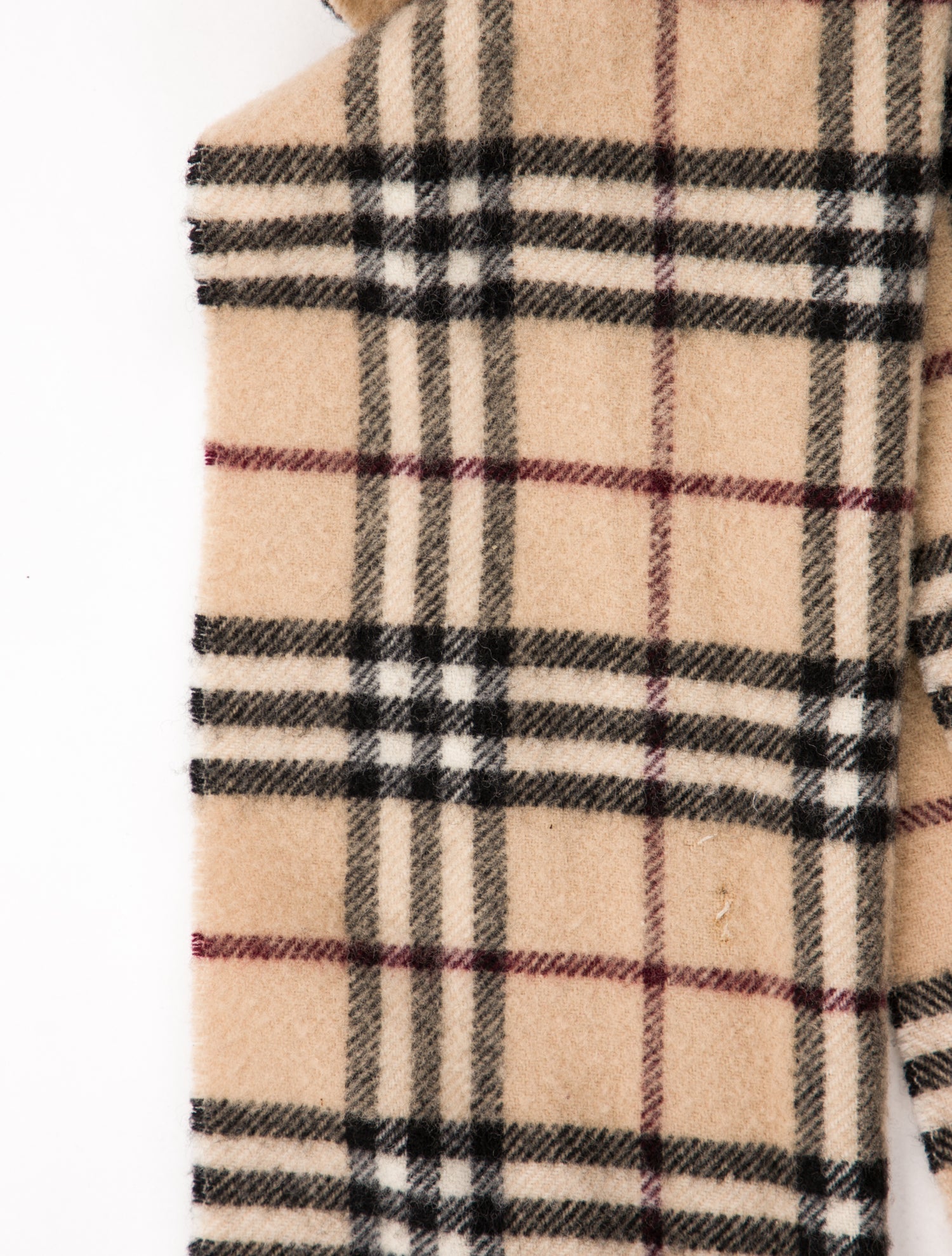 Burberry London Lambswool Nova Check Pattern Scarf