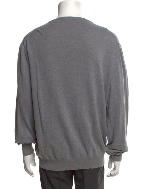 Burberry London Plaid Print V-Neck Pullover