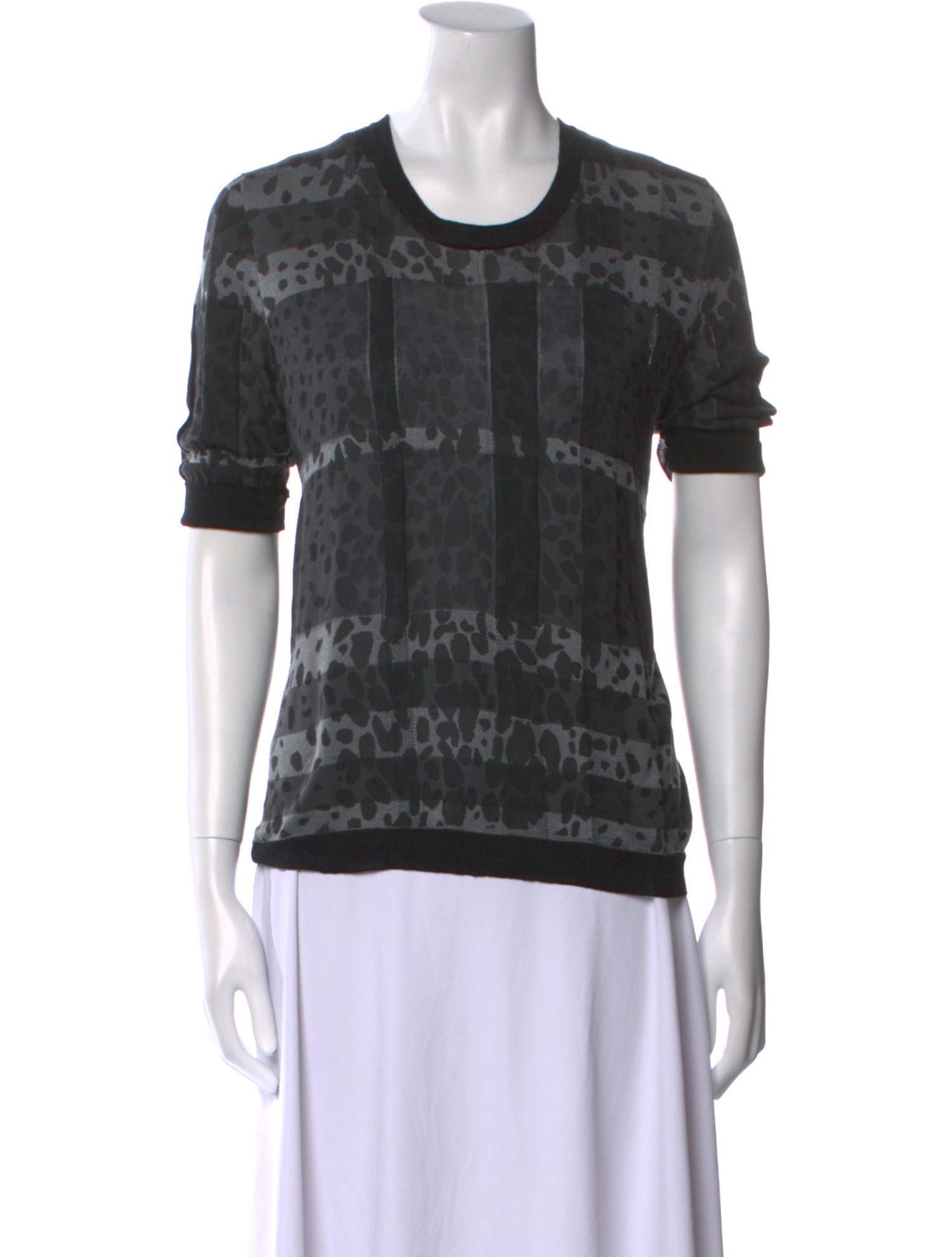 Burberry London Silk Printed T-Shirt