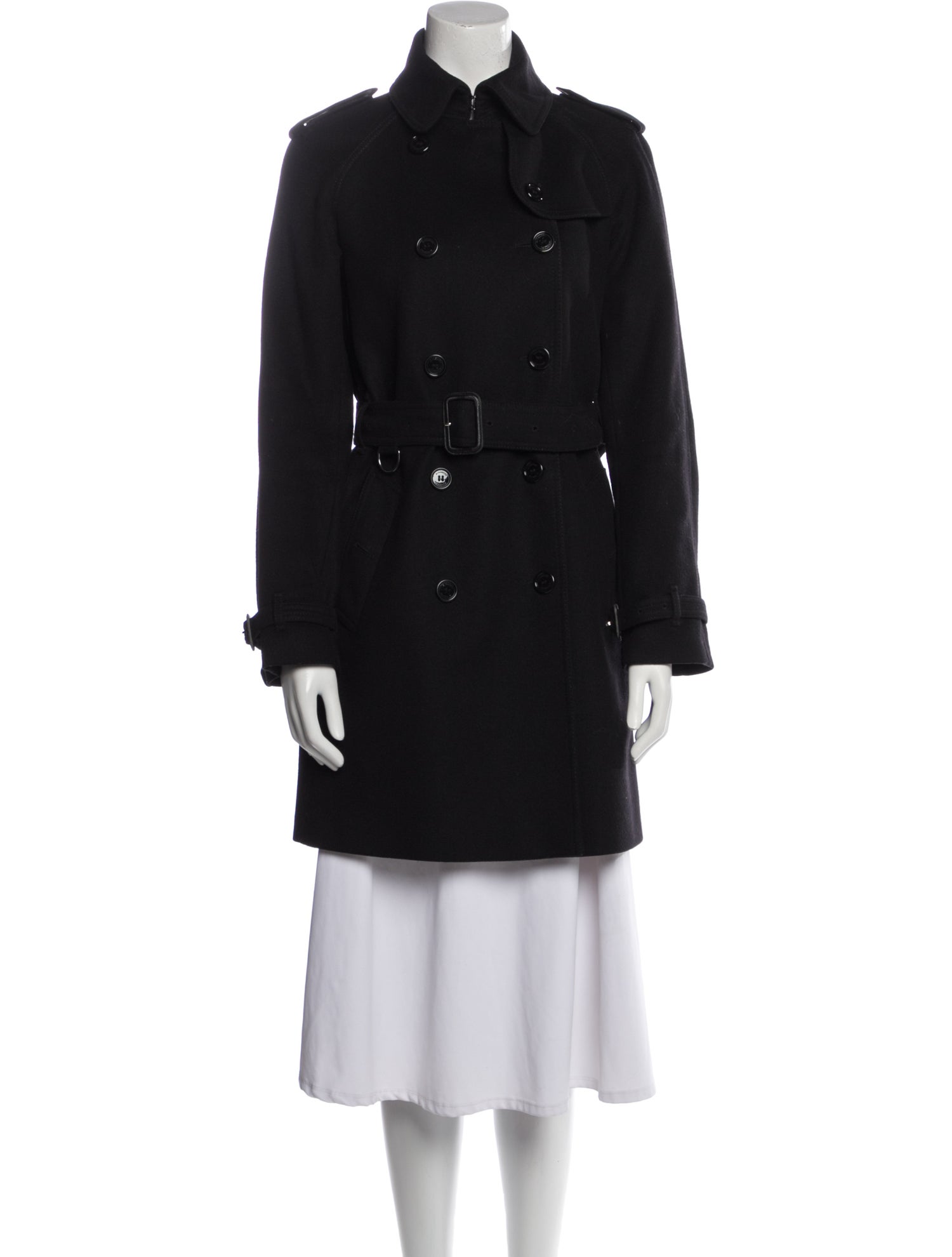 Burberry London Virgin Wool Trench Coat