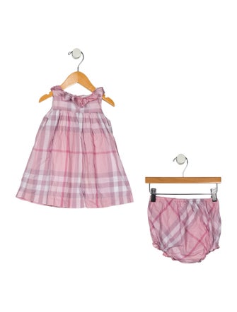 Burberry Cotton Pattern Print Dress w/ Bottoms