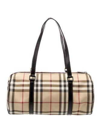 Burberry London Nova Check Top Handle Bag
