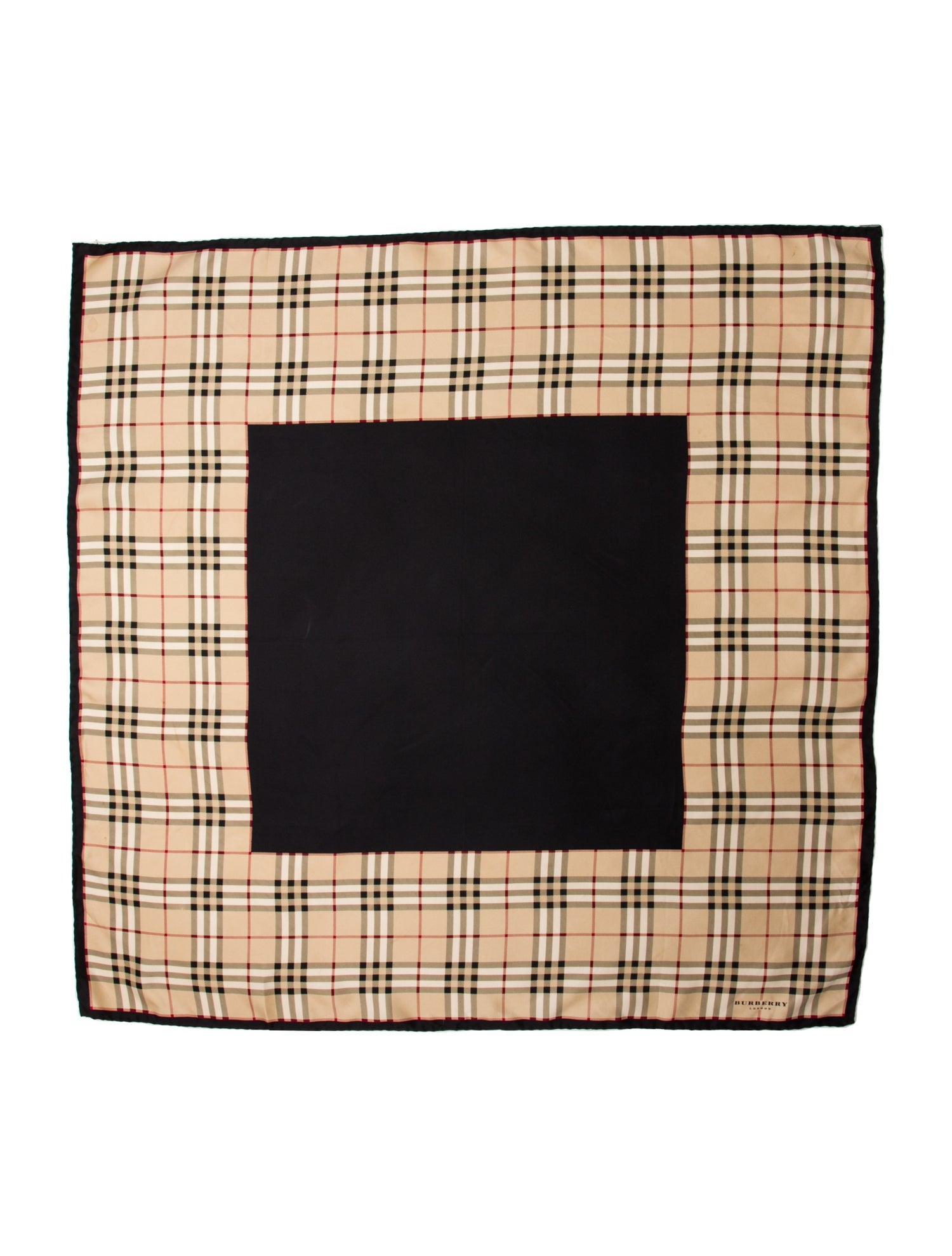 Burberry London Silk Nova Check Pattern Scarf