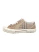 Burberry London Nova Check Pattern Leather Sneakers