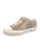 Burberry London Nova Check Pattern Leather Sneakers