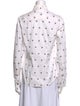 Burberry London Printed Long Sleeve Button-Up Top