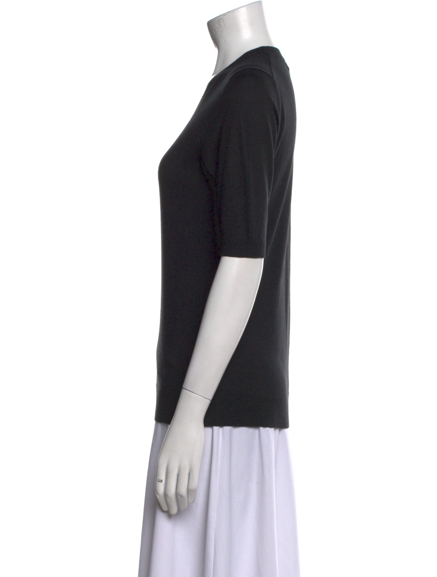 Burberry London Silk Scoop Neck T-Shirt