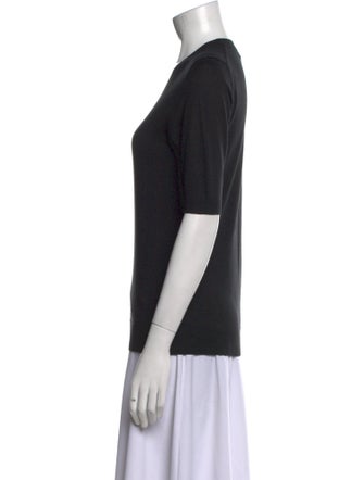 Burberry London Silk Scoop Neck T-Shirt