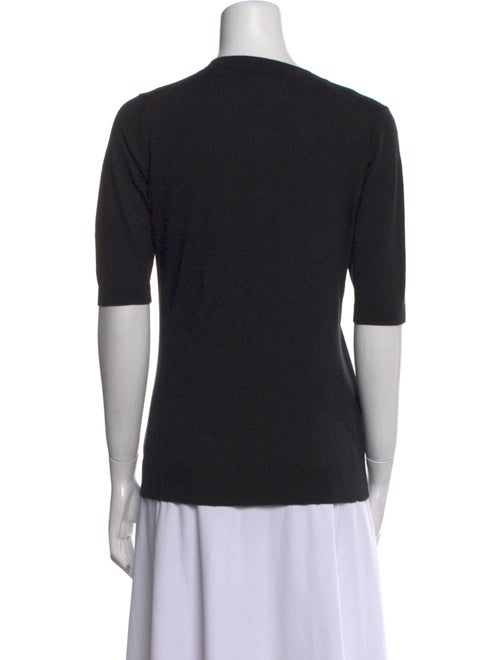 Burberry London Silk Scoop Neck T-Shirt