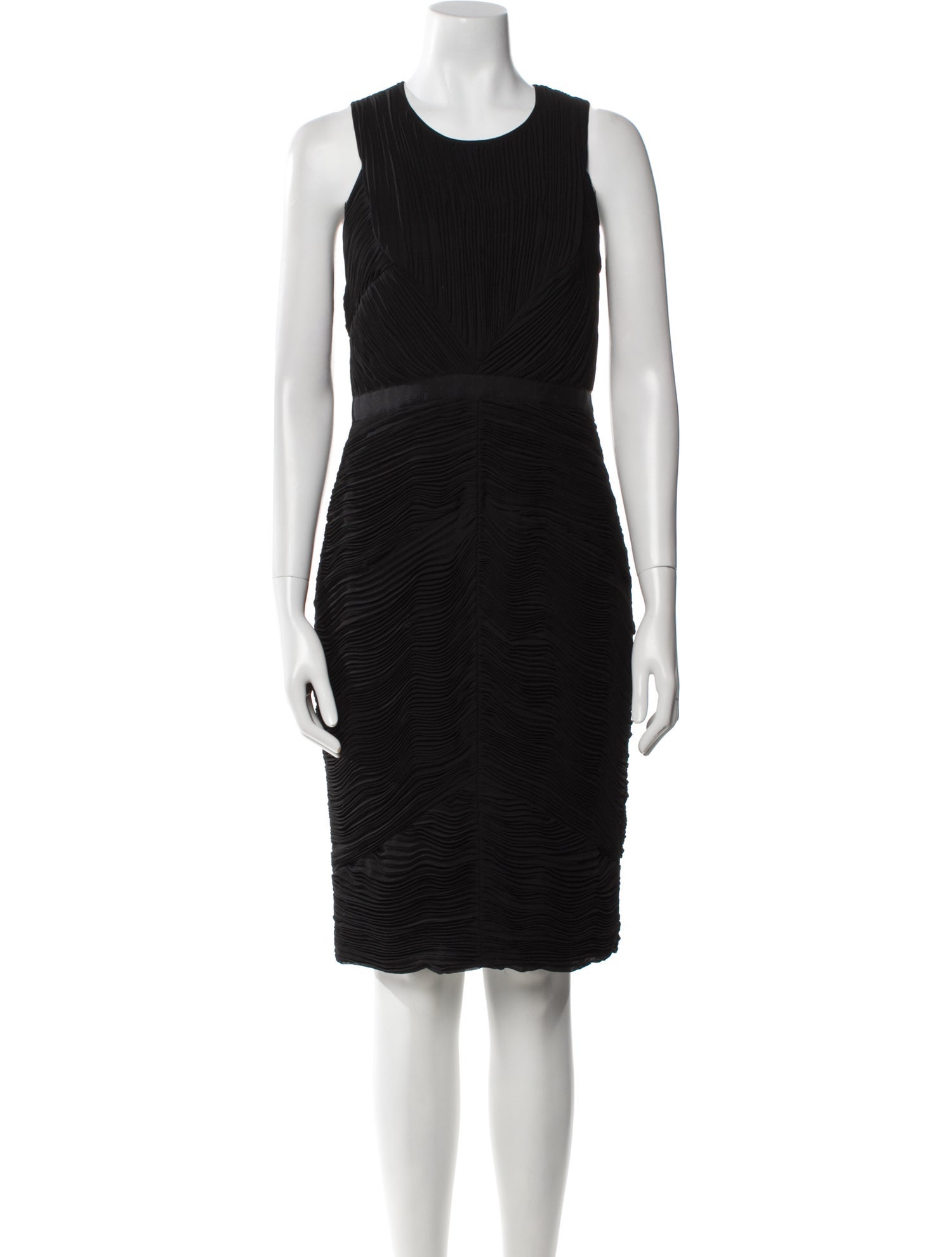 Burberry London Scoop Neck Knee-Length Dress