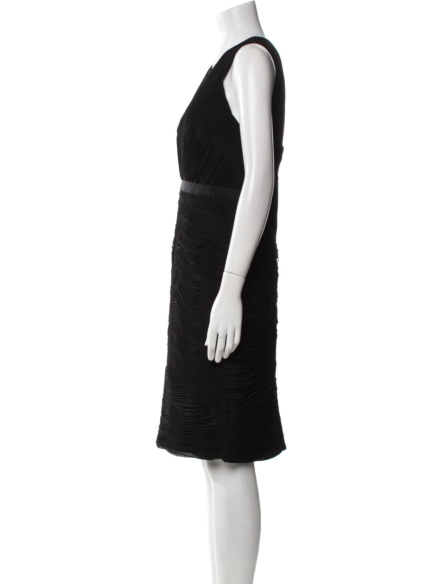Burberry London Scoop Neck Knee-Length Dress