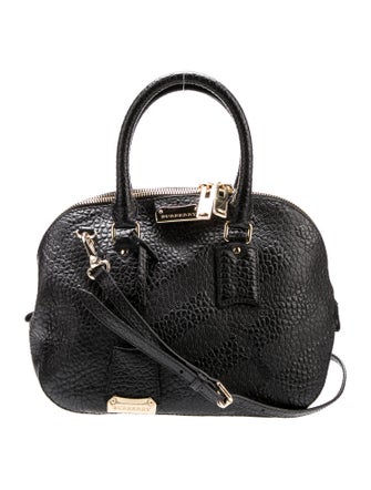 Burberry London Leather Top Handle Bag