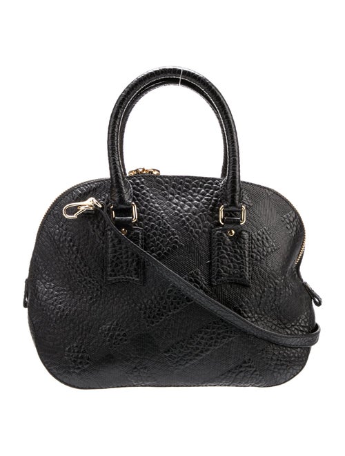 Burberry London Leather Top Handle Bag