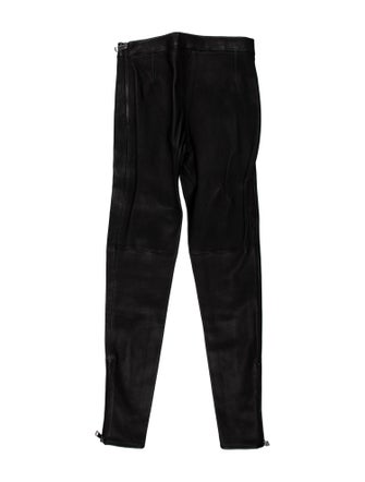 Burberry London Lambskin Skinny Leg Pants