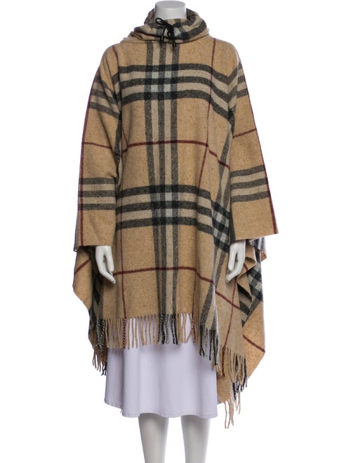 Burberry London Wool Plaid Print Sweater