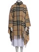 Burberry London Wool Plaid Print Sweater