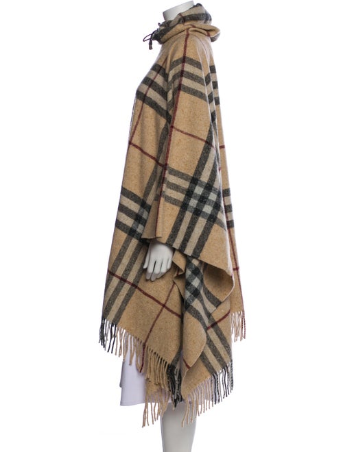 Burberry London Wool Plaid Print Sweater