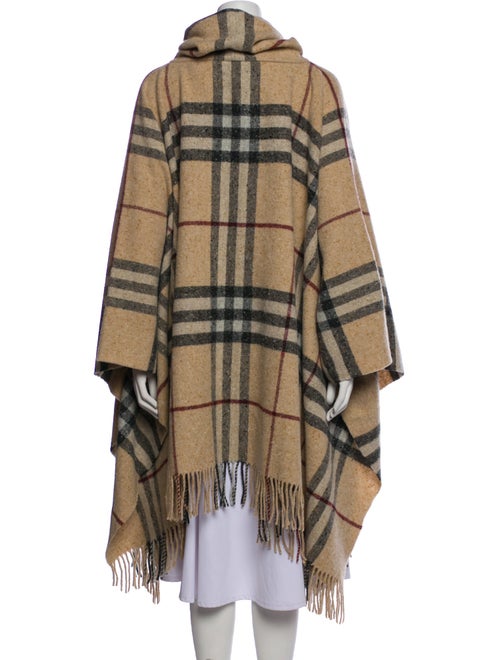 Burberry London Wool Plaid Print Sweater