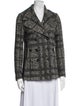 Burberry London Virgin Wool Tweed Pattern Coat