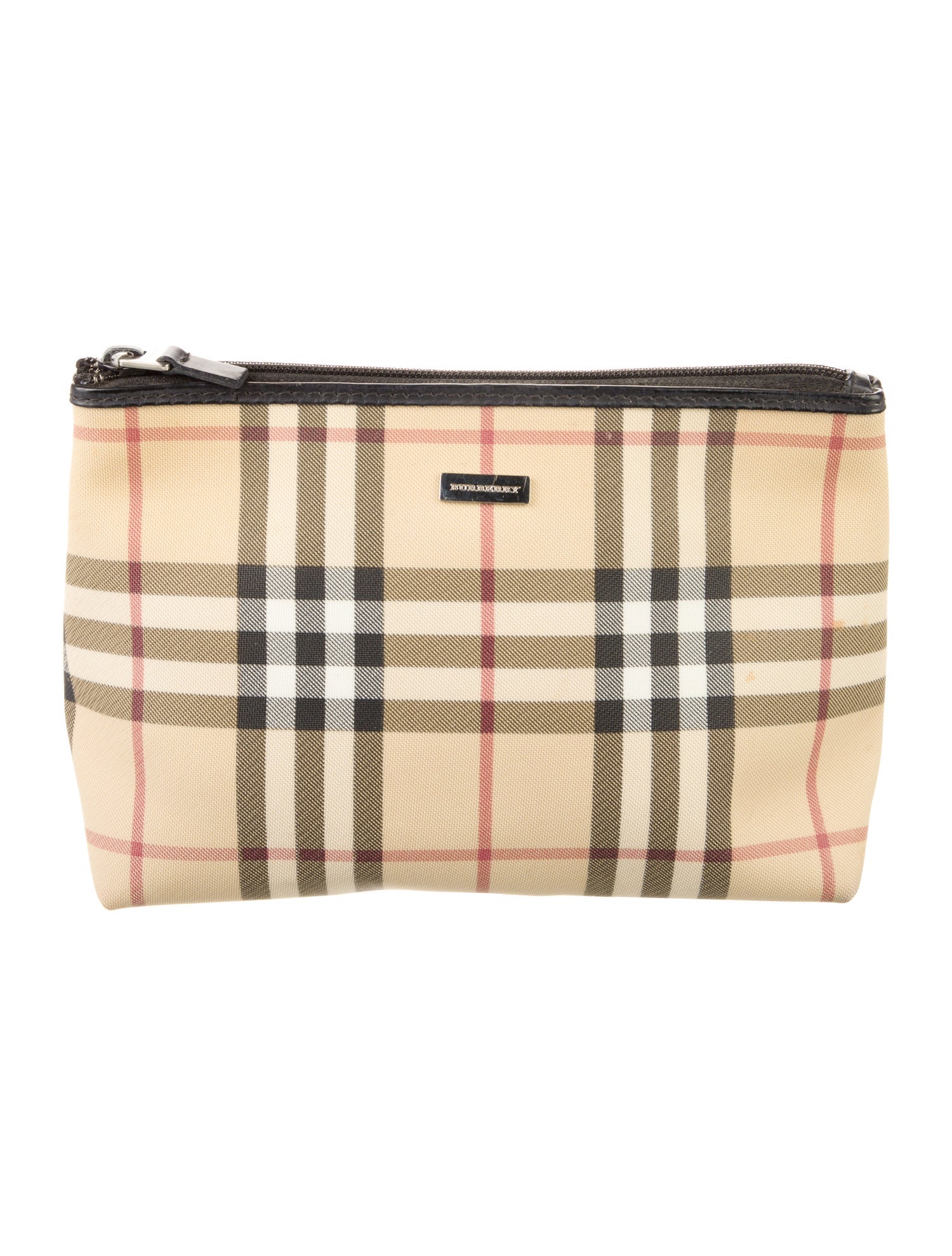 Burberry London Coated Canvas Cosmetic Bag
