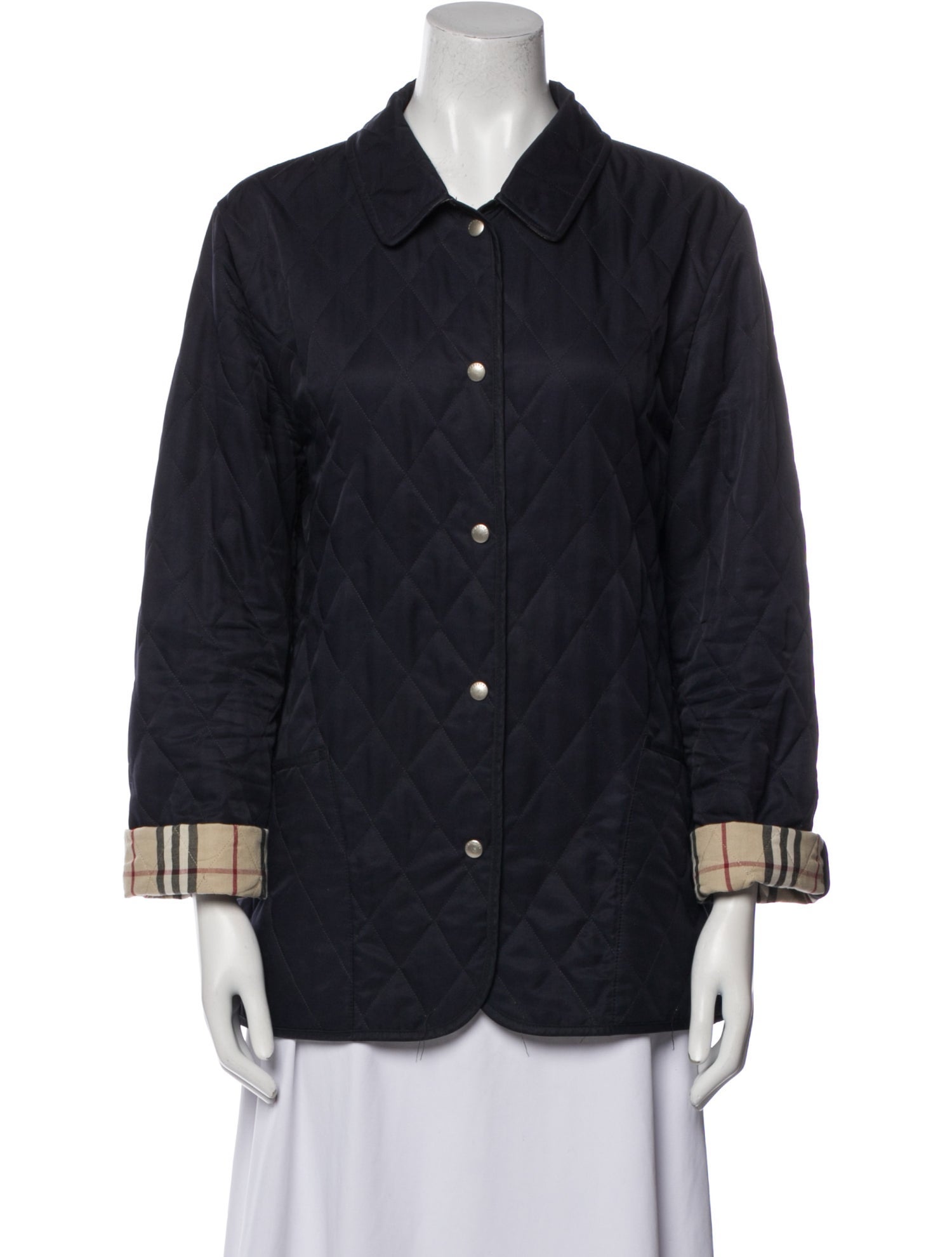 Burberry London Plaid Print Jacket