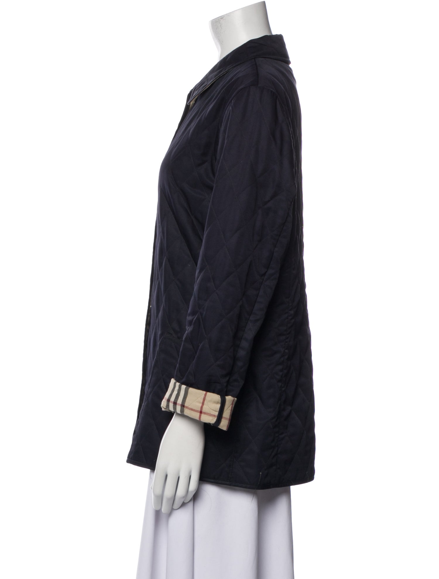 Burberry London Plaid Print Jacket